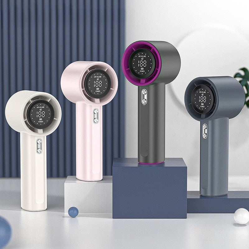 Violent Digital Display USB Charging Outdoor Mini Fan