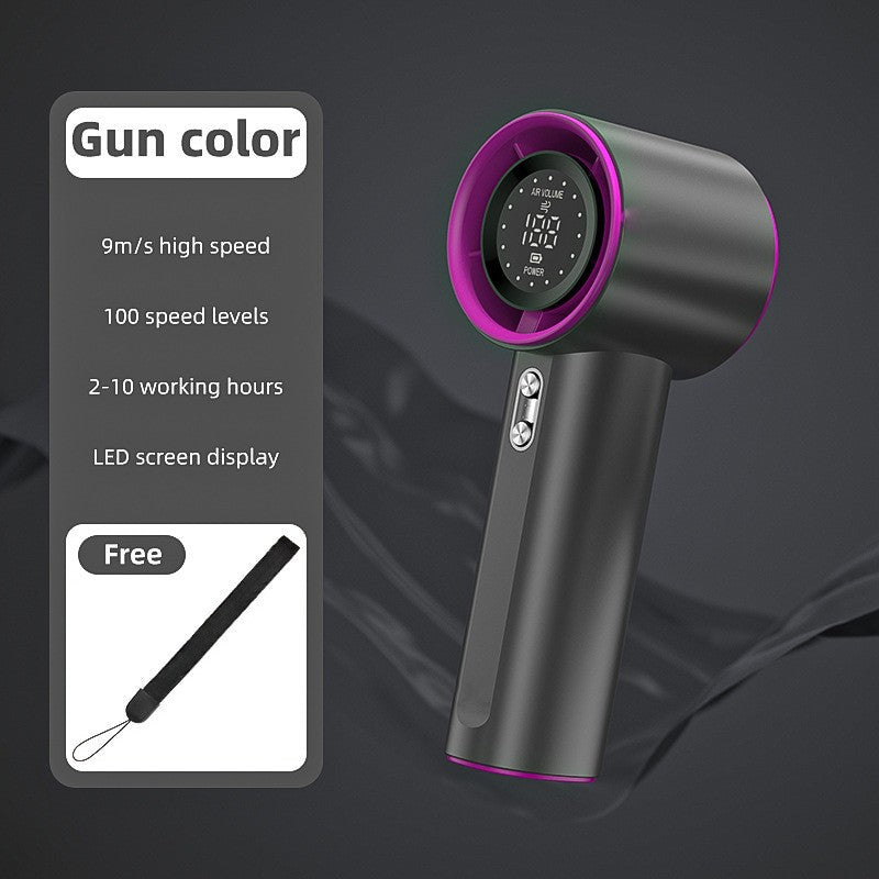 Violent Digital Display USB Charging Outdoor Mini Fan